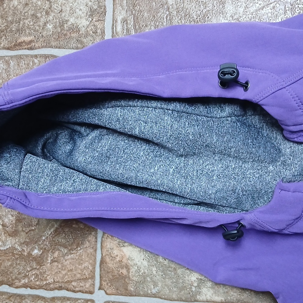 Outfitter Trading Co. Purple and Gray Hooded Performance Jacket Size Small - Picture 4 of 7